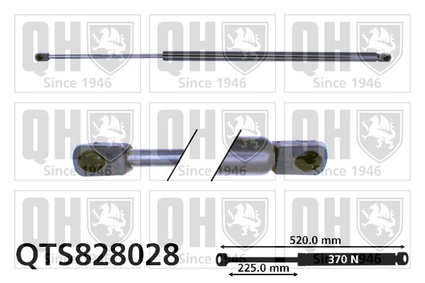 QUINTON HAZELL Газовая пружина, крышка багажник QTS828028